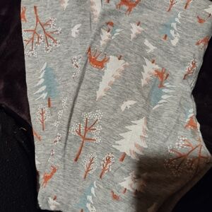 Carter's Gray Leggings with Forest Print